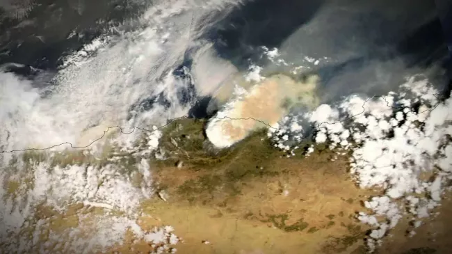 algeria fire photo incendie Algérie Nasa